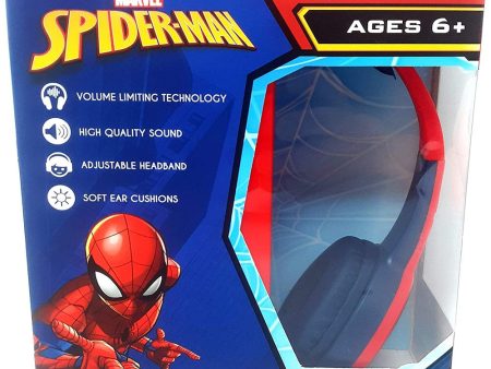 Marvel Spider-Man Bluetooth Kid Safe Wireless Headphones Fashion