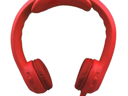 FLEX-PHONES INDESTRUCTIBLE RED FOAM HEADPHONES Hot on Sale