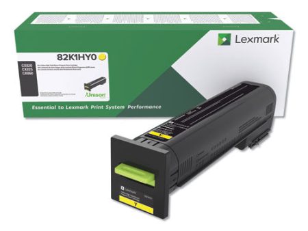 Lexmark 82K1HY0 High Yield Yellow Return Program Toner Cartridge (17,000 Yield) Online now