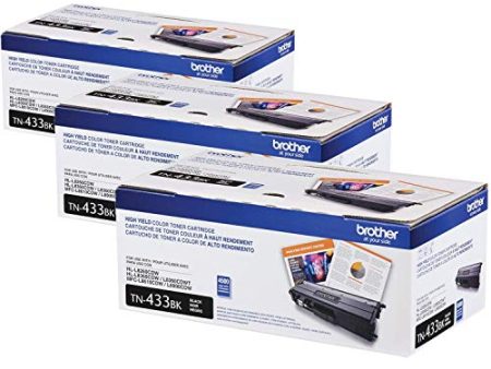 Brother TN433BK (TN-433BK) High Yield Toner-3 Pack Cheap