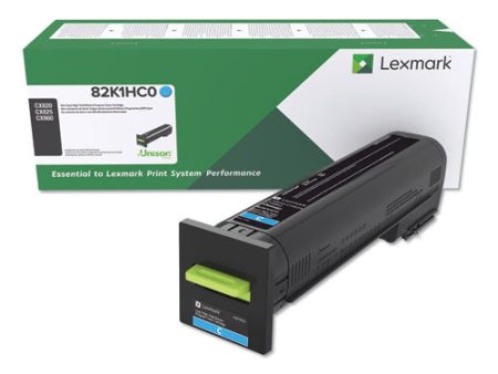 Lexmark 82K1HC0 High Yield Cyan Return Program Toner Cartridge (17,000 Yield) Online