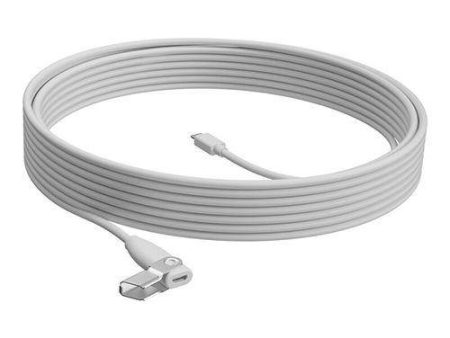 Logitech Rally Mic Pod Extension Cable 10M Off-White 952-000047 (2 Years Manufacture Local Warranty In Singapore)-Promo Price While Stock Last Discount