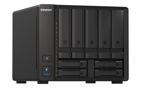 QNAP 9-bay NAS, AMD Ryzen V1500B 4C 8T 2.2GHz, 8GB  , 5 x 2.5  3.5  SATA 6Gbps + 2 x 2.5  (QN-TS-h973AX-8G) (3 Years Manufacture Local Warranty In Singapore) For Cheap