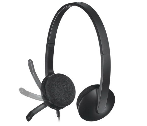 Logitech H340 USB Stereo Headset 981-000477 (2 Years Manufacture Local Warranty In Singapore)-EOL For Cheap