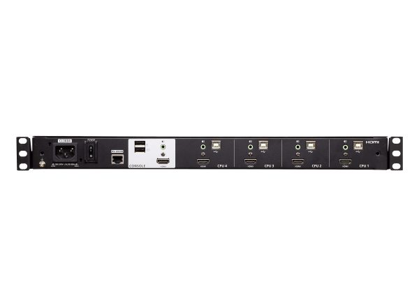 Aten 4-Port USB HDMI Multi-View Dual Rail WideScreen LCD KVM Switch- CL3884NW (3 Year Manufacture Local Warranty In Singapore) Online now