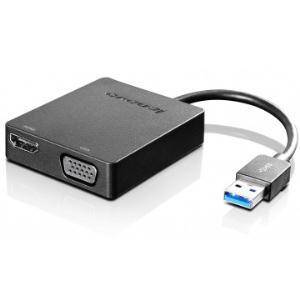 Lenovo Universal USB 3.0 To VGA HDMI Adapter 4X90H20061 (1 Year Manufacture Local Warranty In Singapore) Supply