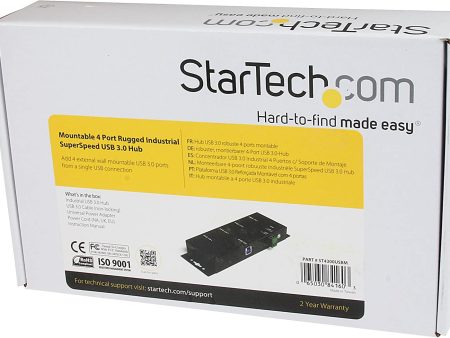 StarTech MOUNTABLE 4 PORT RUGGED INDUSTRIAL SUPERSPEED(ST4300USBM) For Discount