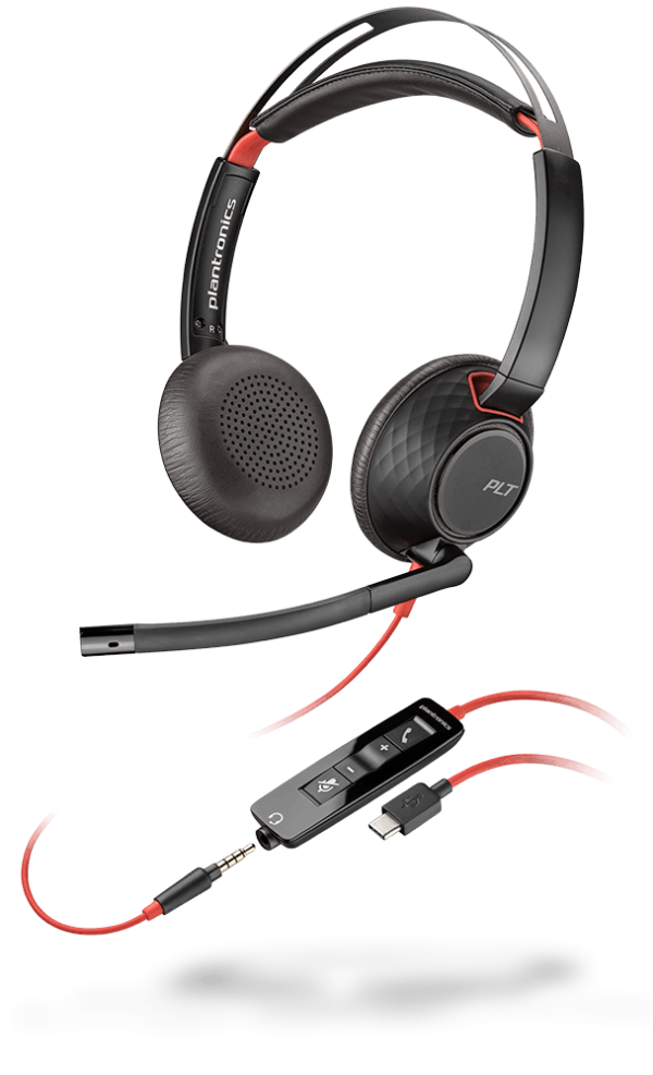 HP Poly (Plantronics) Blackwire 5210 5220 USB-C + 3.5mm plug Headset (2 Years Manufacture Local Warranty In Singapore) Online Hot Sale