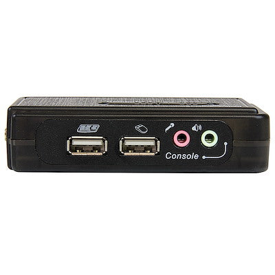 Startech.Com 2 PORT BLACK USB KVM SWITCH KIT WITH AUDIO AND CABLES - DUAL PORT DESKTOP USB VGA KVM SWITCH  SV211KUSB (2 Years Manufacture Local Warranty In Singapore) For Cheap