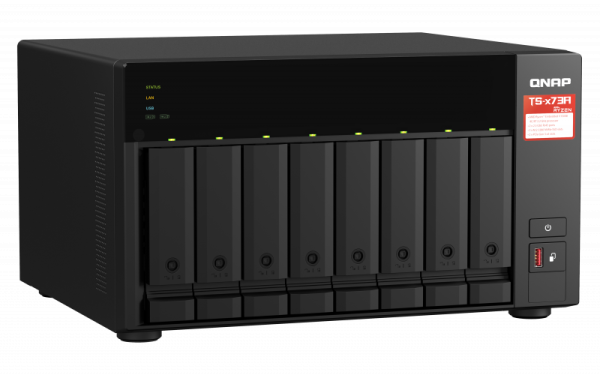 QNAP  8-bay NAS, AMD Ryzen V1000 series V1500B 4C 8T 2.2GHz, 8GB (QN-TS-873A-8G) (3 Years Manufacture Local Warranty In Singapore) on Sale