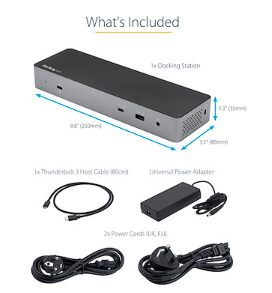 Startech Thunderbolt 3 Docking Station 96W USB Type C - TB3CDK2DHUE (3 Years Manufacture Local Warranty In Singapore) Online