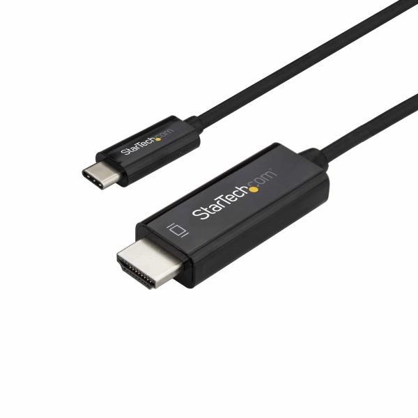 Startech USB Type C to HDMI 2.0 Cable 3m Black DisplayPort Alt Mode 4K 60Hz Thunderbolt 3 Compatible CDP2HD3MBNL (3 Years Manufacture Local Warranty In Singapore) Online now