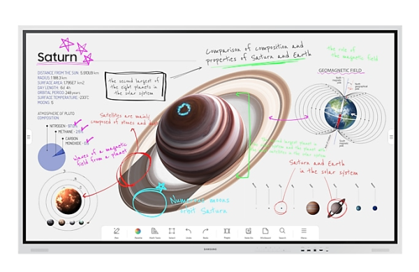 Samsung Flip 3 Pro 85  (WM85B) Digital Flipchart for Business (3 Years 9x5 onsite NBD Manufacture Local Warranty In Singapore) - Promo Price While Stock Last Online Hot Sale