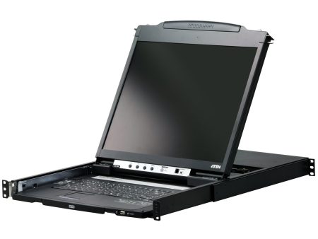 Aten Dual Rail LCD Console (PS 2-USB, VGA)- CL5800N (1 Year Manufacture Local Warranty In Singapore) Hot on Sale