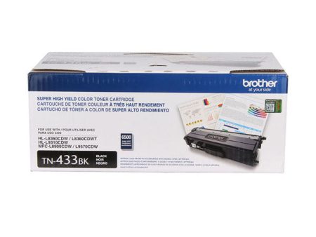 Brother TN433BK High Yield Black Toner Cartridge (4,500 Yield) For Discount