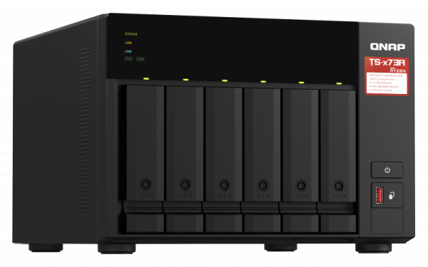 QNAP 6-bay NAS, AMD Ryzen V1000 series V1500B 4C 8T 2.2GHz, 8GB  (QN-TS-673A-8G) (3 Years Manufacture Local Warranty In Singapore) For Discount