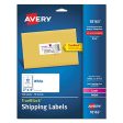 Avery 18163 Shipping Labels with TrueBlock Technology, Inkjet, 2 x 4, White, 100 Pack Fashion