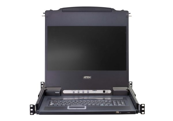 Aten 16-Port PS 2-USB VGA Single Rail LCD KVM Switch- CL5716FM (1 Year Manufacture Local Warranty In Singapore) on Sale