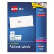 Avery 5960 Laser Labels, Mailing, 1-Inch x2-5 8-Inch, 7500 BX, White Supply