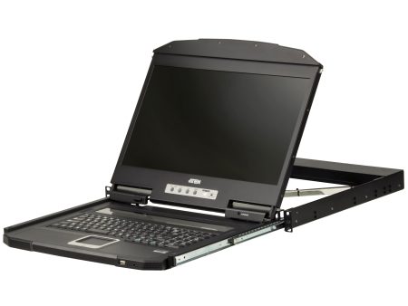 Aten Ultra Short Depth Single Rail WideScreen LCD Console (USB,VGA)- CL3100NX (1 Year Manufacture Local Warranty In Singapore) Hot on Sale