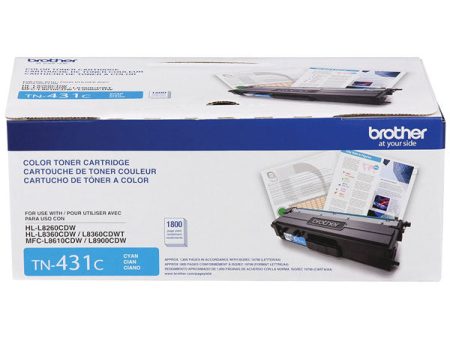 Brother TN431C Cyan Toner Cartridge (1,800 Yield) Online Hot Sale