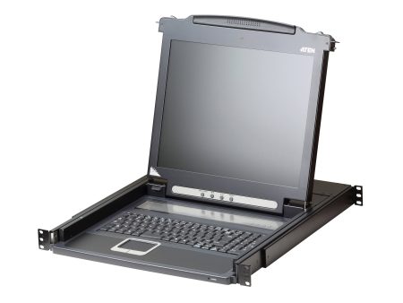 Aten Single Rail LCD Console (PS 2-USB, VGA)- CL1000N (1 Year Manufacture Local Warranty In Singapore) Online Hot Sale