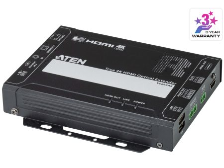 Aten True 4K HDMI Optical Receiver (4K@300m -K1, MM) -VE883ARK1 (3 Year Manufacture Local Warranty In Singapore) Online