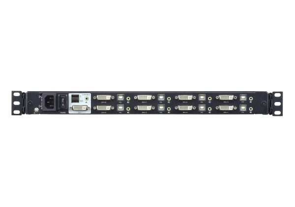 Aten 8-Port USB DVI Single Rail WideScreen LCD KVM Switch- CL6708MW (1 Year Manufacture Local Warranty In Singapore) Fashion