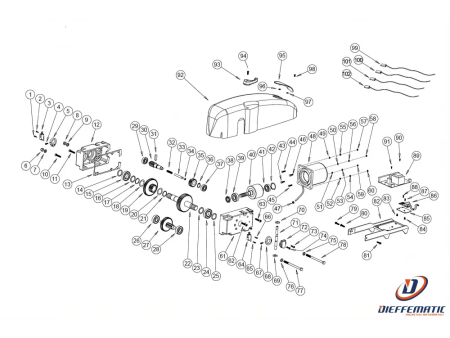 100030 Motoriduttore Completo Basic Bazer Ricambio Online now