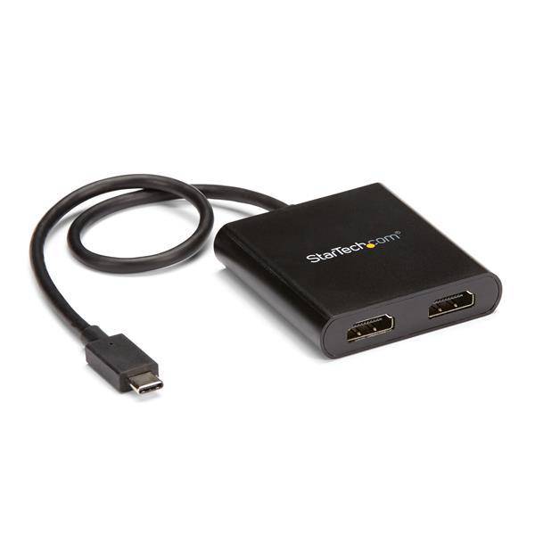 Startech 2-Port Multi Monitor Adapter - USB-C to 2x HDMI Video Splitter - USB Type-C to HDMI MST Hub - Dual 4K 30Hz or 1080p 60Hz - Thunderbolt 3 Compatible - Windows Only MSTCDP122HD (3 Years Manufacture Local Warranty In Singapore) Online