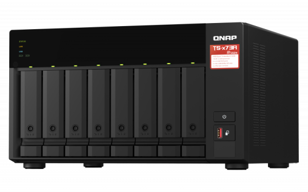 QNAP  8-bay NAS, AMD Ryzen V1000 series V1500B 4C 8T 2.2GHz, 8GB (QN-TS-873A-8G) (3 Years Manufacture Local Warranty In Singapore) on Sale