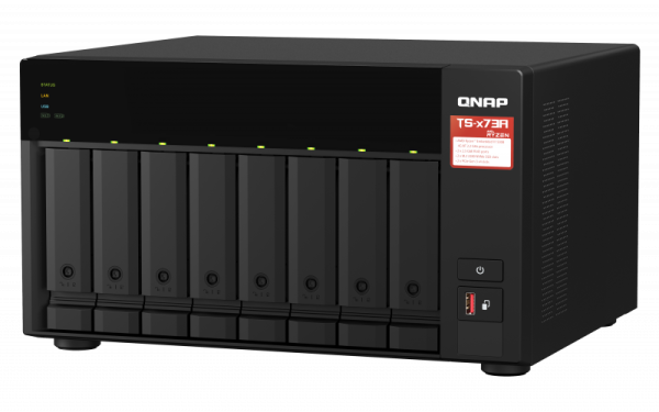 QNAP  8-bay NAS, AMD Ryzen V1000 series V1500B 4C 8T 2.2GHz, 8GB (QN-TS-873A-8G) (3 Years Manufacture Local Warranty In Singapore) on Sale