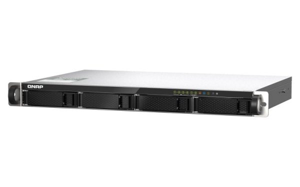 QNAP Short depth 1U rackmount 4-bay NAS  M.2 NVMe SSD caching with 4GB RAM (QN-TS-435XeU-4G) (3 Years Manufacture Local Warranty In Singapore)-EOL Sale