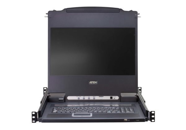 Aten 8-Port PS 2-USB VGA Single Rail LCD KVM Switch- CL5708M (1 Year Manufacture Local Warranty In Singapore) Discount