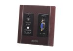 Aten HDMI & VGA HDBaseT Transmitter with US Wall Plate   PoH (4K@100m) (HDBaseT Class A) (PoH PD) -VE2812AUST2 (1 Year Manufacture Local Warranty In Singapore) For Discount