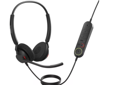 Jabra Engage 40- (Inline Link) Stereo Headset USB-A (2 Years Manufacture Local Warranty In Singapore) -Promo Price While Stock Last Online Sale