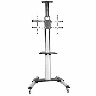 Startech.Com TV CART - PORTABLE TV STAND - FOR 32IN TO 70IN TVS - ONE-TOUCH HEIGHT ADJUSTMENT - AV CART - MOBILE TV STAND - VESA TV STAND - ROLLING TV CART WITH WHEELS - FLAT-SCREEN TV CART  STNDMTV70   (5 Years Manufacture Local Warranty In Singapore) For Sale