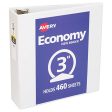 Avery AVE05741 Economy Vinyl Round Ring View 3-Ring Binders, 3 Capacity, White, (12 Pack) Online Hot Sale