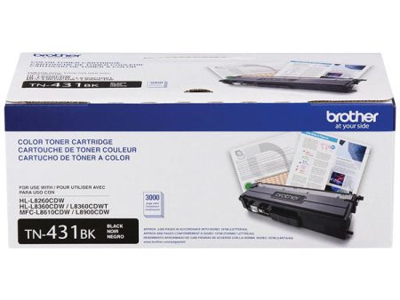 Brother TN431BK Black Toner Cartridge (3,000 Yield) Discount