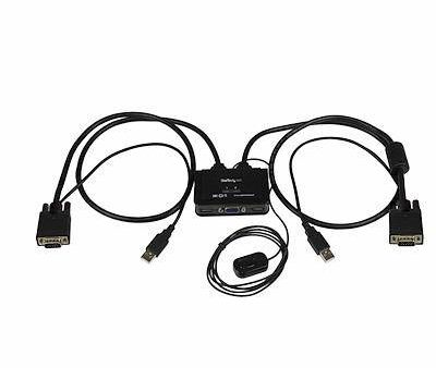 StarTech 2 Port USB VGA Cable KVM Switch - USB Powered with Remote Switch SV211USB (2 Years Manufacture Local Warranty In Singapore) For Cheap