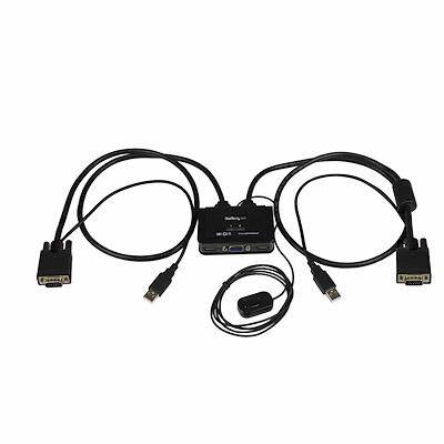 StarTech 2 Port USB VGA Cable KVM Switch - USB Powered with Remote Switch SV211USB (2 Years Manufacture Local Warranty In Singapore) For Cheap