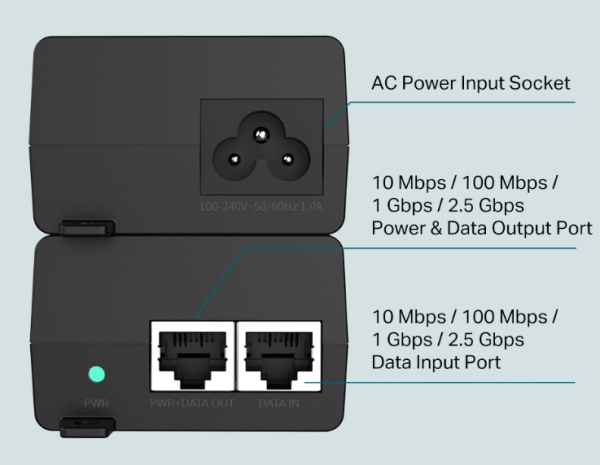 TP-LINK 2.5G PoE+ Injector (TL-POE260S) (5 Years Manufacture Local Warranty In Singapore) Supply