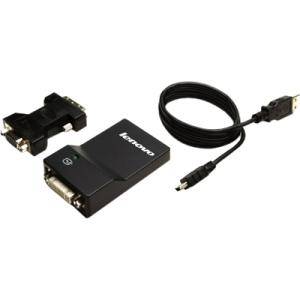 Lenovo USB 3.0 To DVI VGA Monitor Adapter 0B47072 (1 Years Manufacture Local Warranty In Singapore)-EOL on Sale