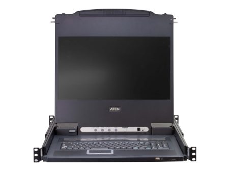 Aten 8-Port PS 2-USB VGA Single Rail LCD KVM Switch- CL5708N (1 Year Manufacture Local Warranty In Singapore) Online Sale