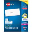 Avery 5160 Address Labels, 3,000 Labels, 1 x 2-5 8, White, 30 Sheet, 100 Sheets Box Sale