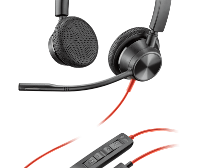 Poly (Plantronics) Blackwire 3325 USB Headset (2 Years Manufacture Local Warranty In Singapore)- While Stock Last For Discount