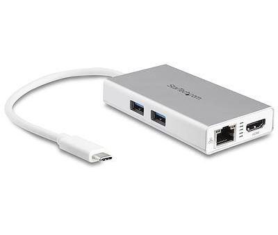 StarTech USB-C Multiport Adapter 4K HDMI, GbE, USB-A 3.0 x 2 Hub - White DKT30CHPDW (3 Years Manufacture Local Warranty In Singapore) Online