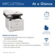 Brother MFC-L5710DW Business Monochrome Laser All-in-One Printer with Wireless Networking and Duplex Print, Scan, and Copy For Cheap