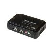 Startech.Com 2 PORT BLACK USB KVM SWITCH KIT WITH AUDIO AND CABLES - DUAL PORT DESKTOP USB VGA KVM SWITCH  SV211KUSB (2 Years Manufacture Local Warranty In Singapore) For Cheap