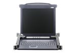 Aten Single Rail LCD Console (PS 2-USB, VGA)- CL1000N (1 Year Manufacture Local Warranty In Singapore) Online Hot Sale